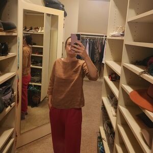 Simply Grey Life Loose Linen Top HANA